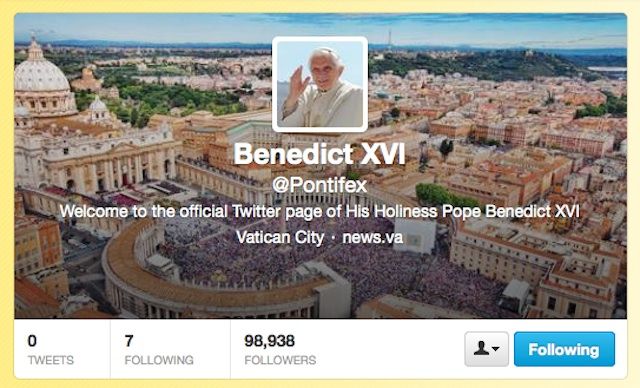 Papine misli na Twitteru