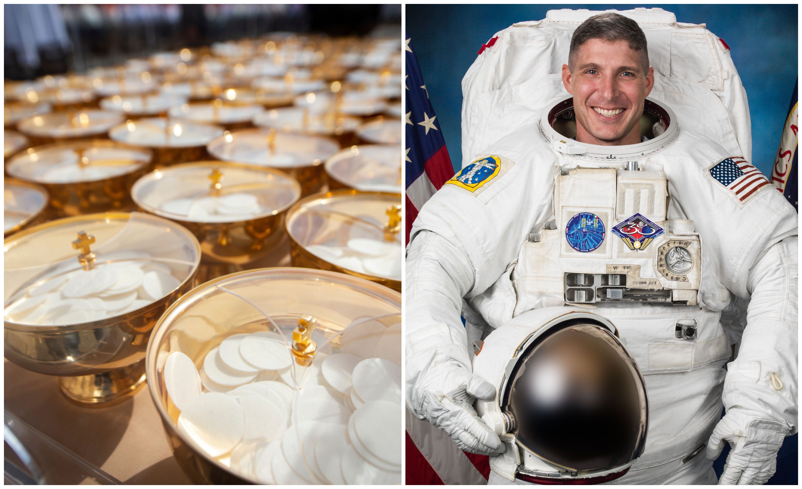 astronaut, Michael hopkins, pričest u svemiru, euharistija u svemiru