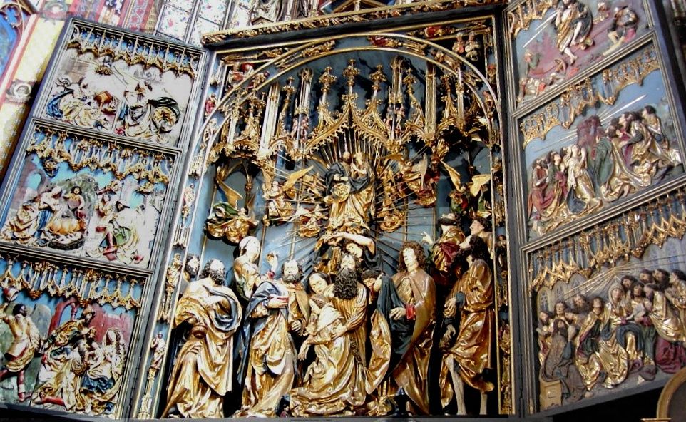 Oltar Vieta Stossa u bazilici sv. Marije. | Foto: Wikimedia