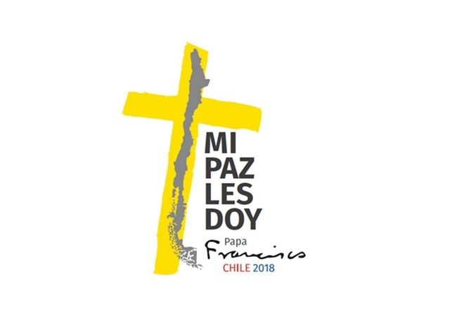 moto i logo papina putovanja u čile