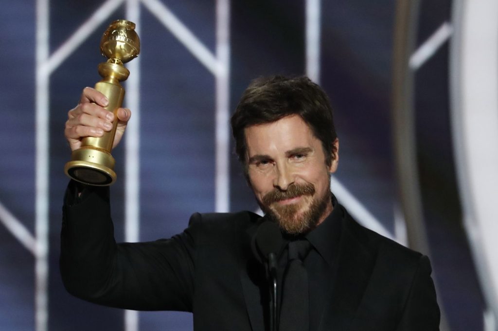 2019 Golden Globes - Show - Beverly Hills, California, U.S. 76th Golden Globe Awards – Show – Beverly Hills, California, U.S., January 6, 2019 - Christian Bale, Best Actor - Motion Picture, Musical or Comedy, 