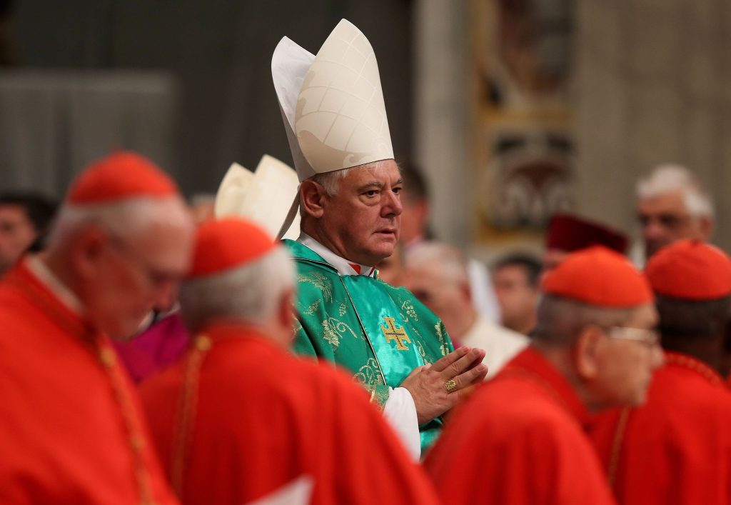 FILE PHOTO: Newly elected cardinal Gerhard Ludwig Muller of Germany arrives during a consistory ceremony led by Pope Francis in Saint Peter's Basilica at the Vatican FILE PHOTO: Newly elected cardinal Gerhard Ludwig Muller of Germany arrives during a consistory ceremony led by Pope Francis in Saint Peter's Basilica at the Vatican February 22, 2014./File Photo Alessandro Bianchi