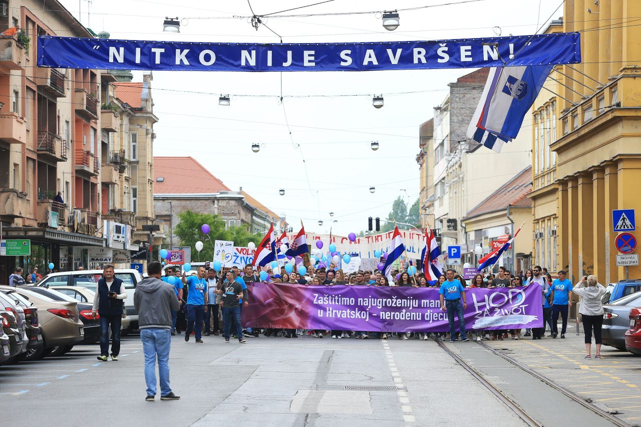18.05.2019., Osijek - Prvi nacionalni Hod za zivot u Osijeku. Photo: Davor Javorovic/PIXSELL
