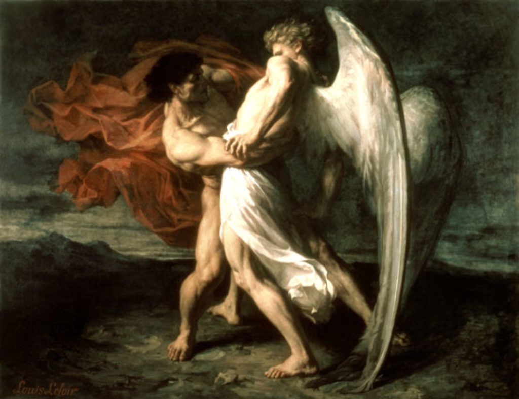 Alexandre-Louis Leloir - Jakov se hrva s anđelom/Foto: Wikimedia Commons