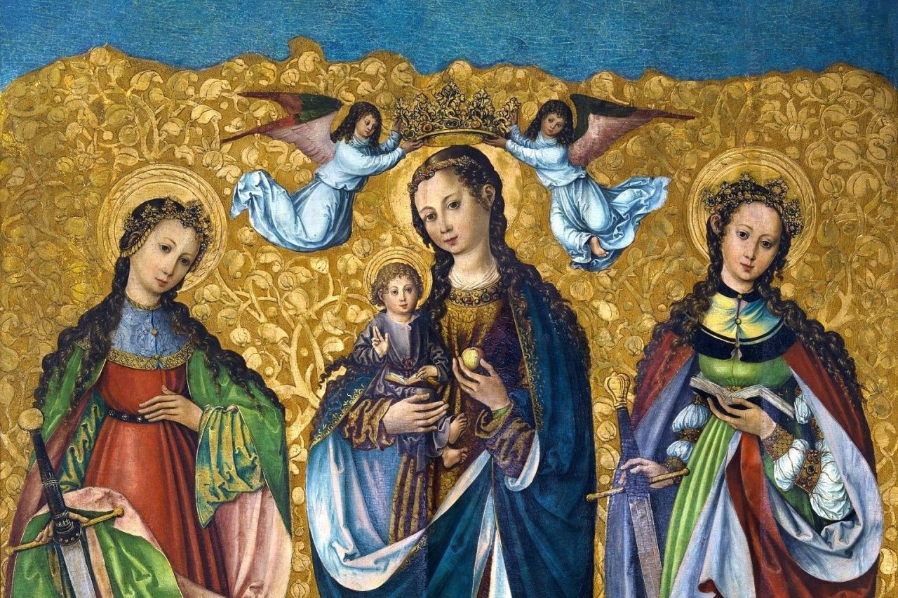Blažena Djevica Marija s Kristom i svete Perpetua i Felicita. National Museum in Warsaw, Public domain, via Wikimedia Commons