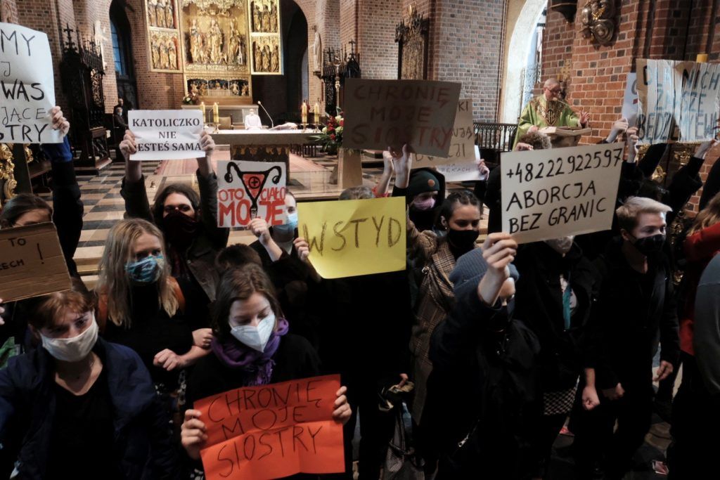 Prosvjedi u Poljskoj, 25. listopada 2020. 
Foto: Piotr Skornicki/Agencja Gazeta via REUTERS