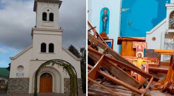 Argentina, napad na crkvu, desekralizacija, mapuche