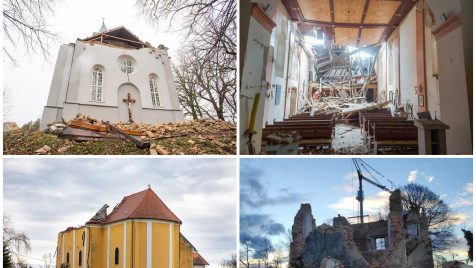 uništene crkve, srušene crkve, oštećene crkve, potres u Petrinji, sisačka biskupija