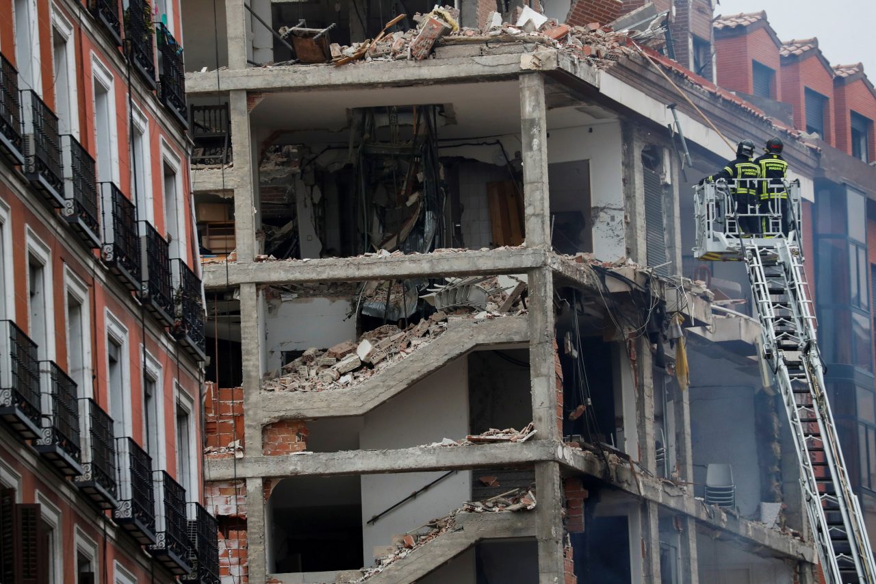Uništena župna zgrada u centru Madrida/Foto: REUTERS/Susana Vera/Pixsell