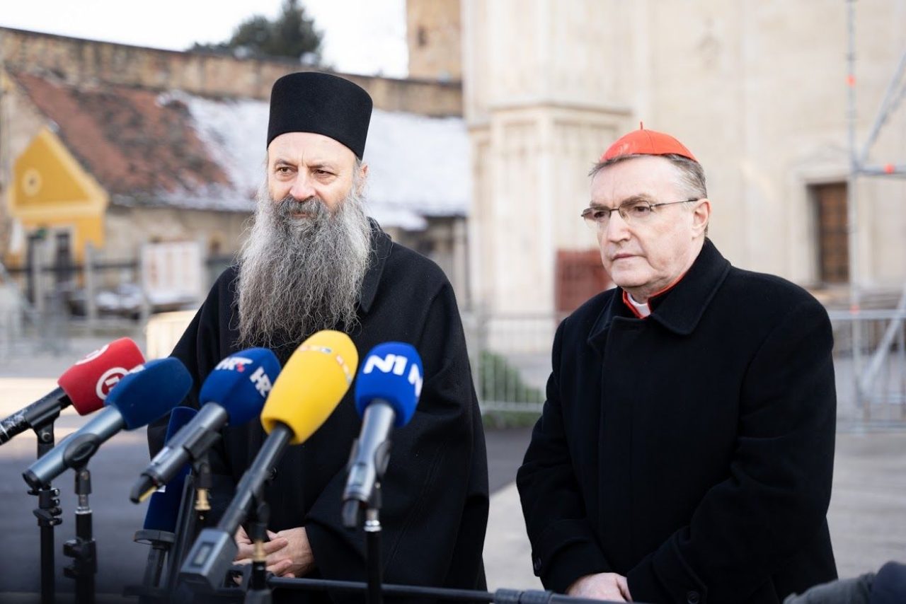Mitropolit Porfirije Perić i kardinal Josip Bozanić/Foto: Zagrebačka nadbiskupija
