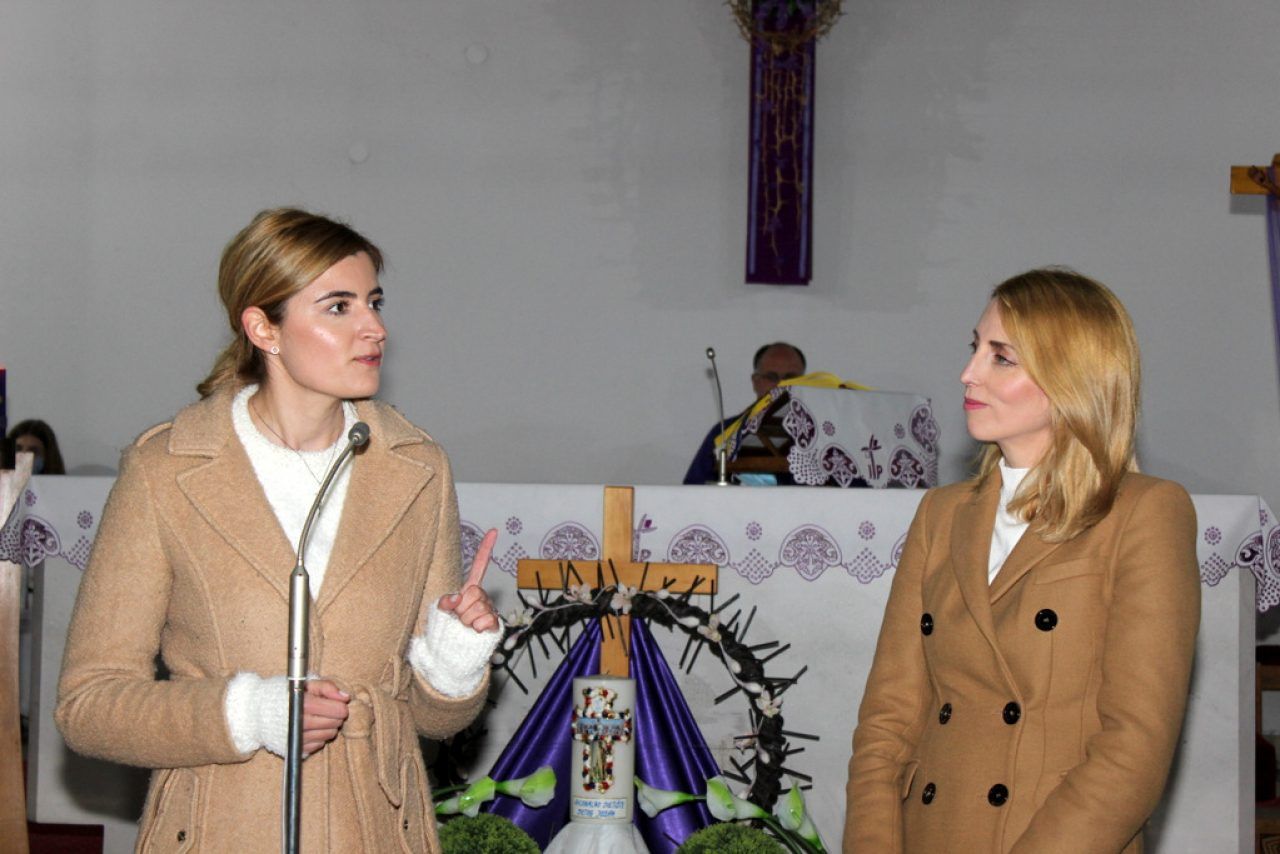 Marijeta Martić i Emina Dabo Hunjak/Foto: Nacionalno svetište sv. Josipa