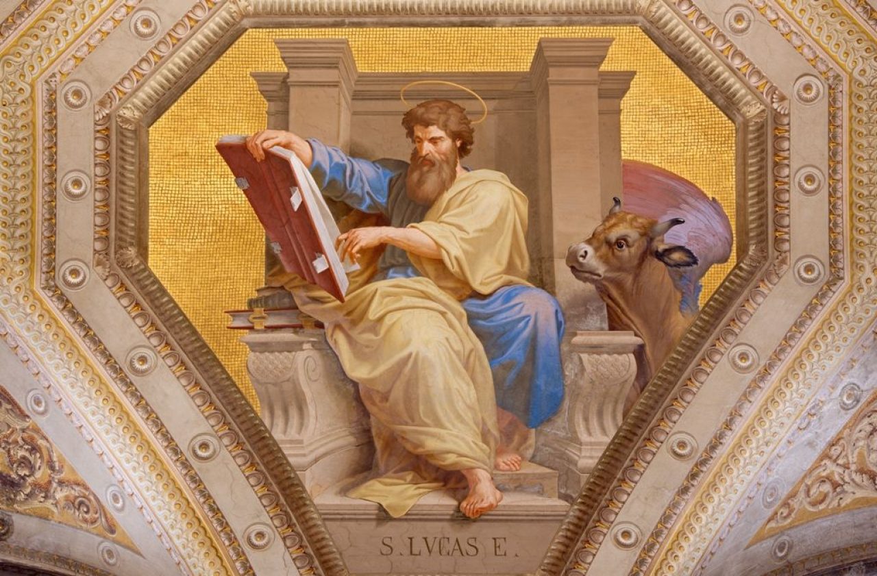Prikaz sv. Luke u rimskoj crkvi Santa Maria in Aquiro. Autor: Cesare Mariani (1826 - 1901) | Foto: Shutterstock.com