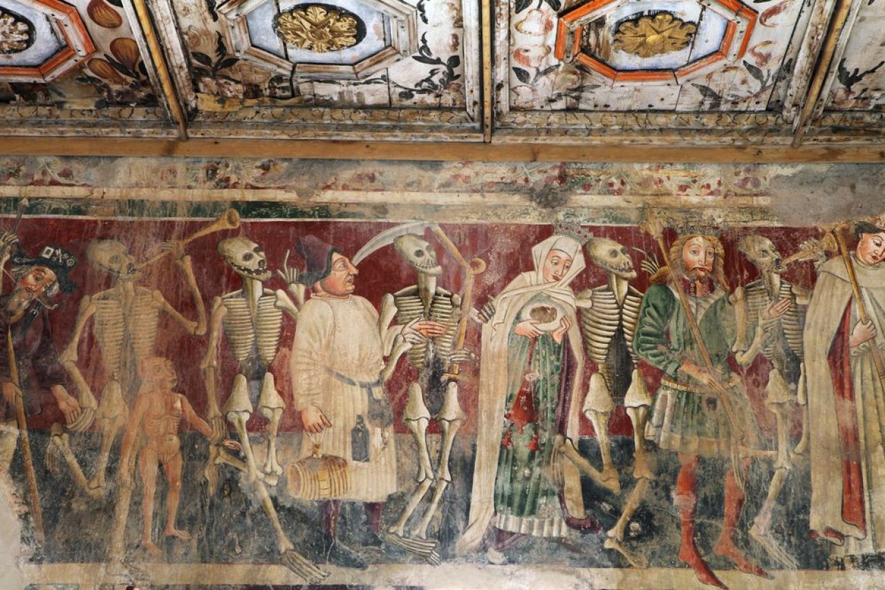 Vincent iz Kastva: Ples mrtvaca, detalj freske. | Foto: Shutterstock.com
