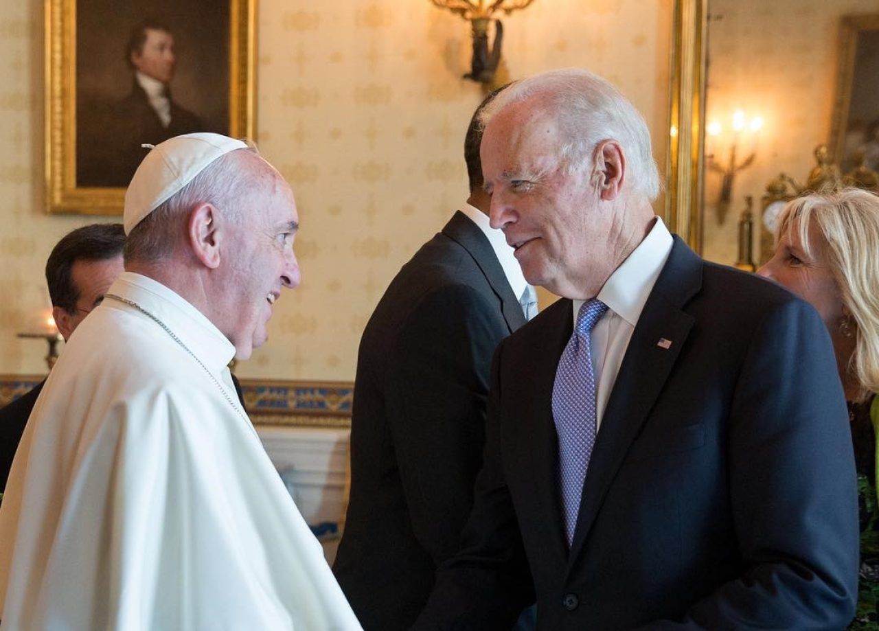 Papa Franjo i Joe Biden prilikom susreta u Bijeloj kući, Foto: Javna domena, Wikimedia Commons