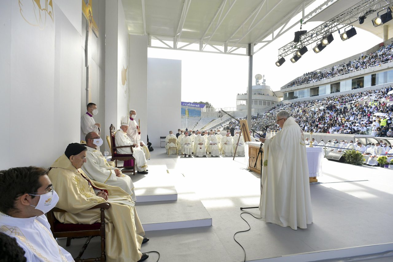 Papa Franjo predvodi središnje misno slavlje u Nikoziji, glavnom gradu Cipra/Foto: Vatican Media/Spaziani.