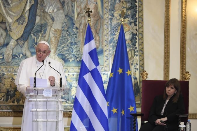 papa franjo, govor predstavnicima vlasti, grčka, migranti