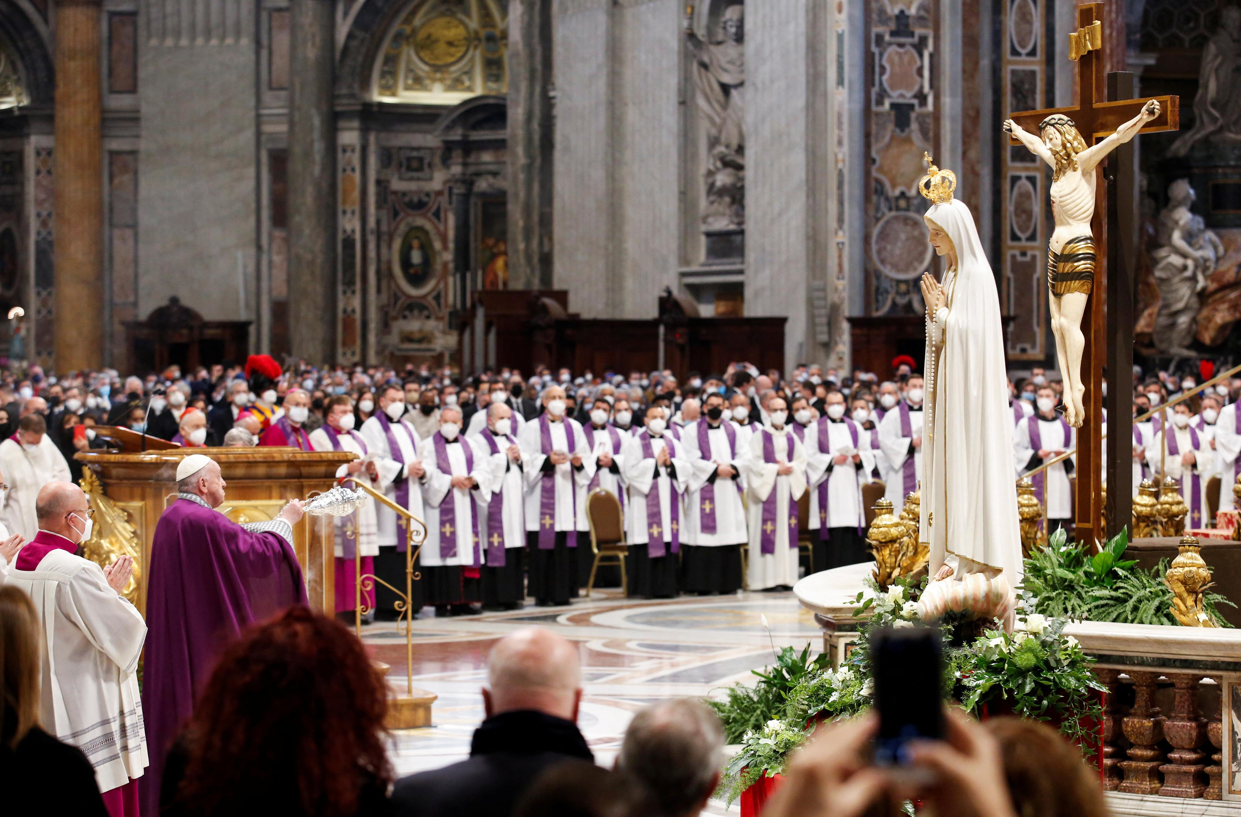 Papa posvetio Rusiju i Ukrajinu Bezgrešnom Srcu Marijinu