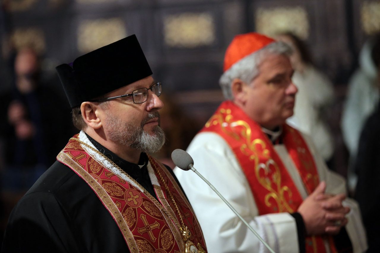 Nadbiskup Ševčuk i kardinal Krajewski/Foto: Alona Nikolaievych/Ukrinform/ABACAPRESS.COM
