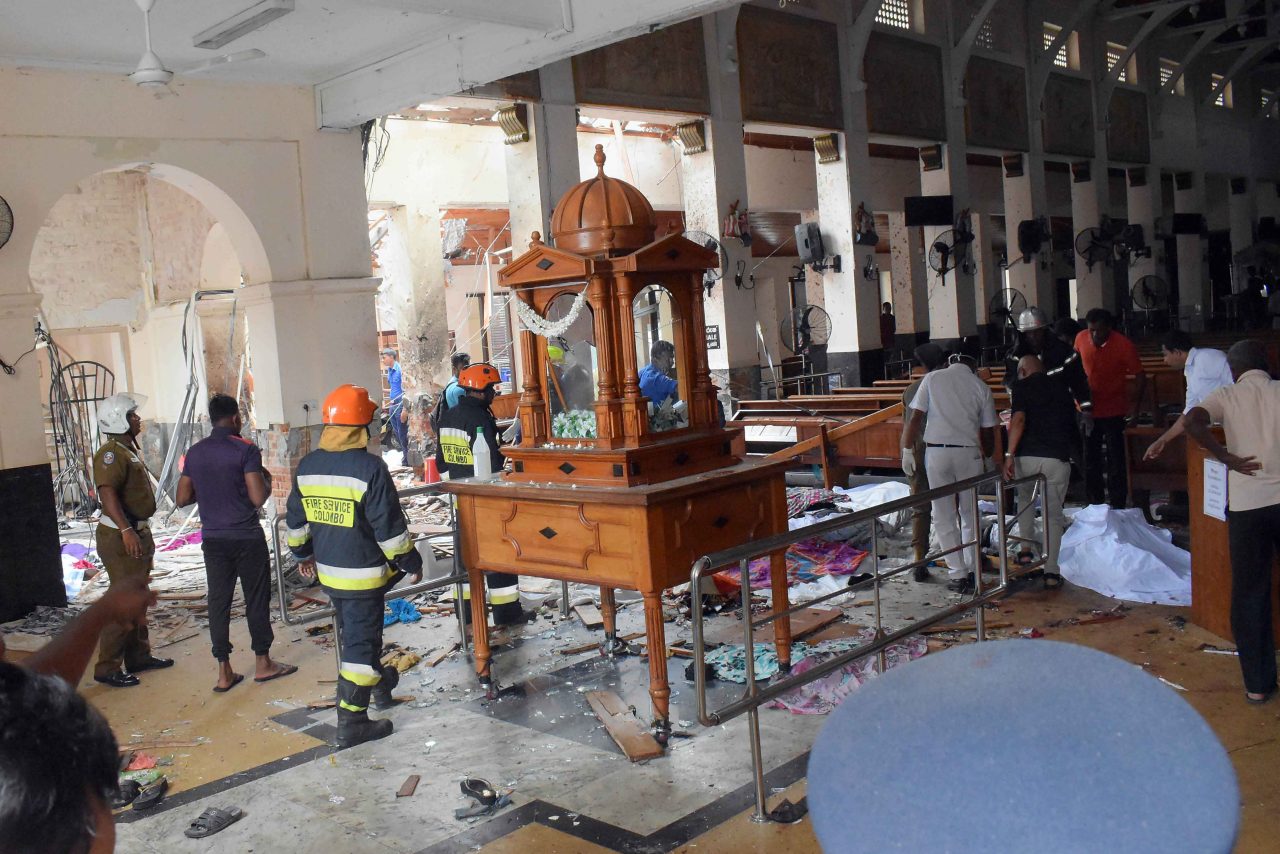 Crkva u Colombu, glavnom gradu Šri Lanke, nakon bombaškog napada/Foto: XINHUA/PIXSELL