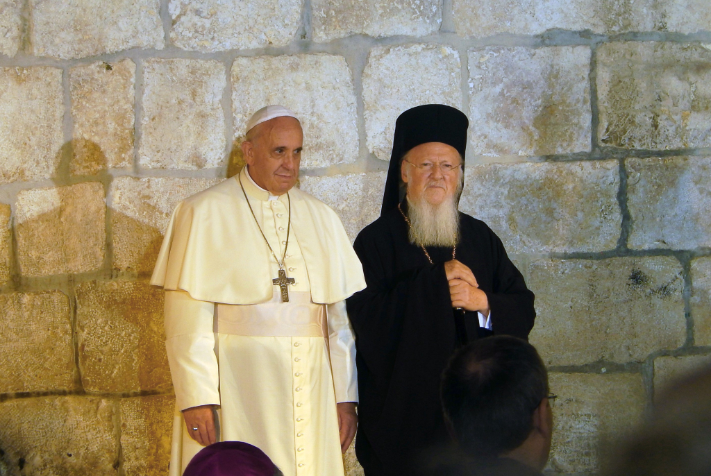 Papa Franjo i carigradski patrijarh Bartolomej I./Foto: Nir Hason, CC BY-SA 3.0/Wikimedia Commons