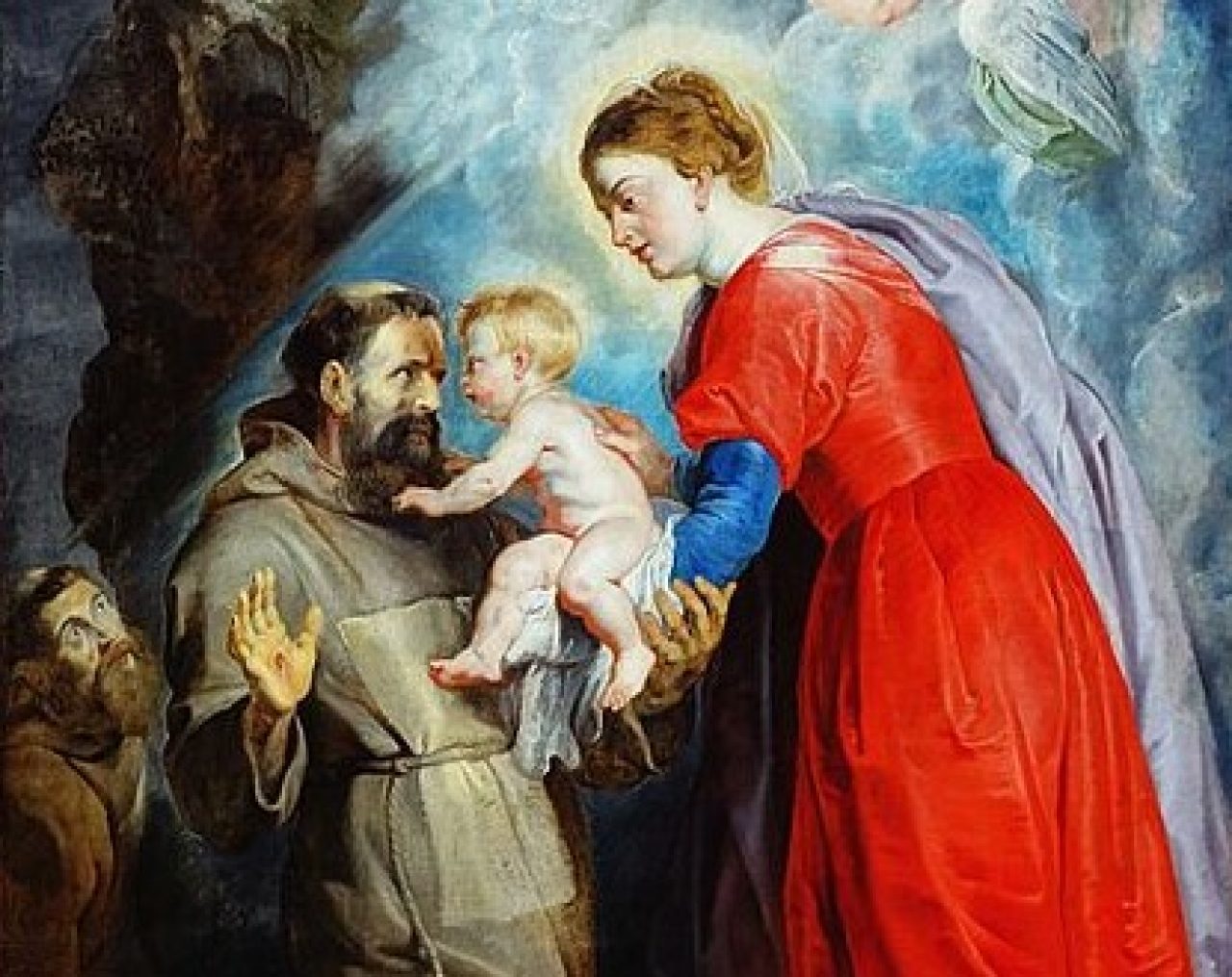 Foto: Peter paul rubens, san francesco riceve il bambin gesù dalle mani della vergine, 1617 ca.jpg