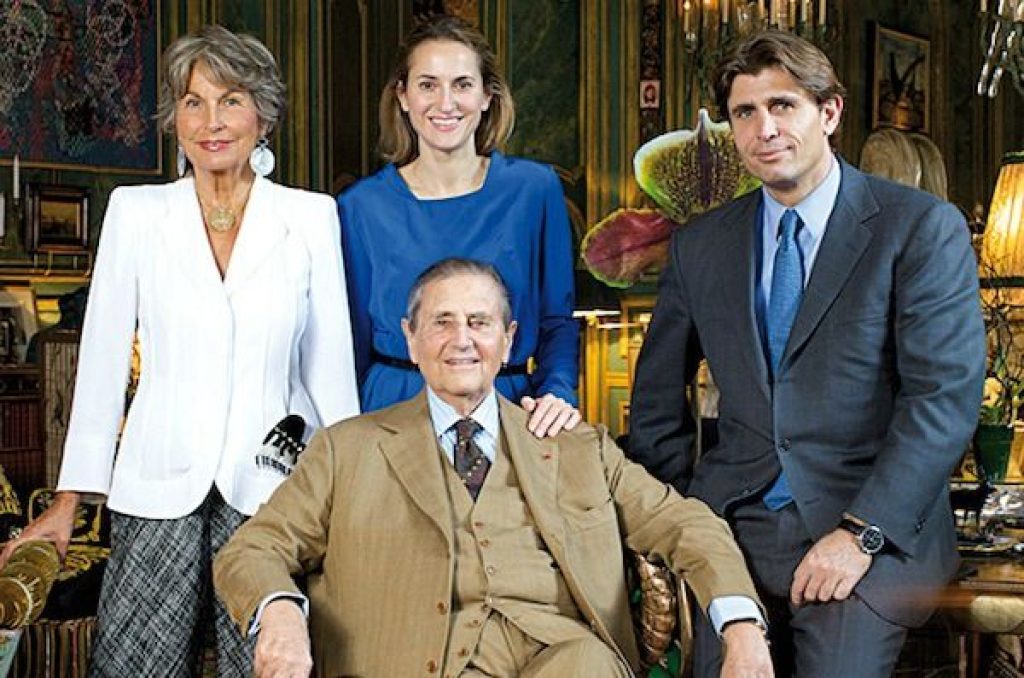 Isabelle, Christine, Hubert et Philippe d'Ornano