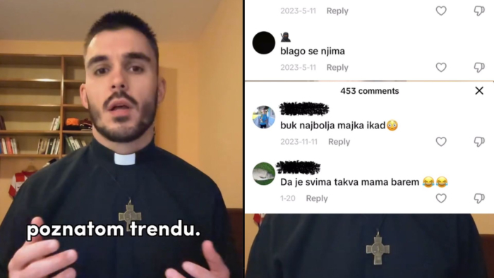 Snimka zaslona dom Tomislava Lukača o trendu na društvenim mrežama.